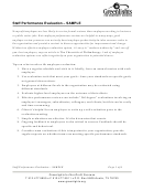Staff Performance Evaluation - Sample Printable pdf