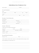 Medical Release Form / Permission To Treat