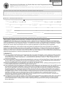 Fillable Employment Certification For Public Service Loan Forgiveness (Pslf) Printable pdf