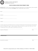 Stop Payroll Deduction Permit Form