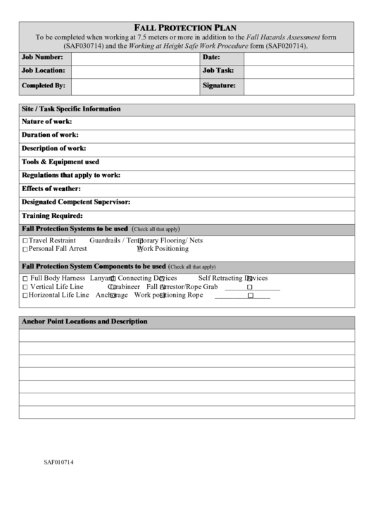 Fall Protection Certification Template Best Template Ideas