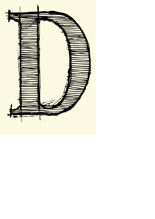 Letter D Template
