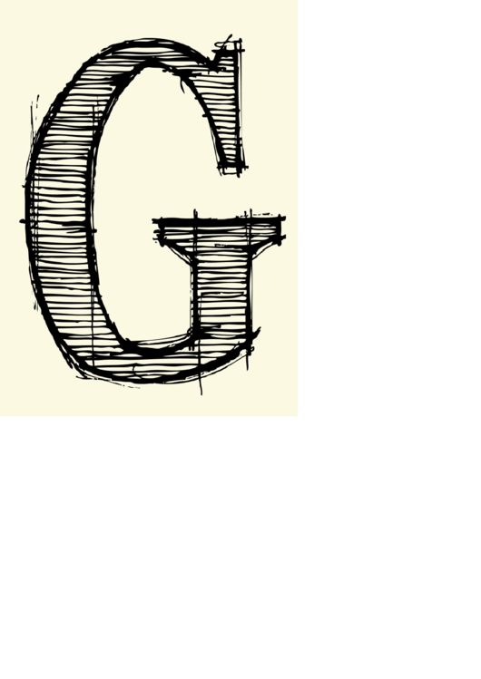 Letter G Template