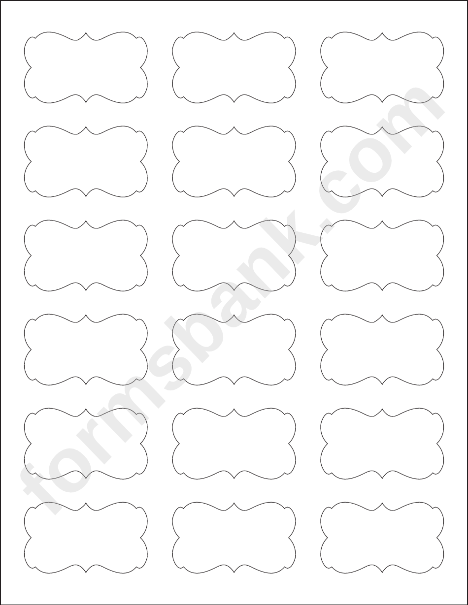 Blank Label Template