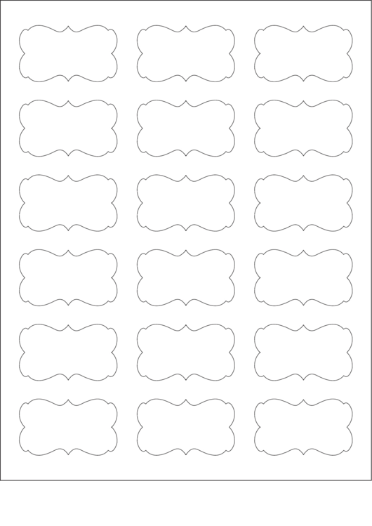 Blank Label Template Printable pdf