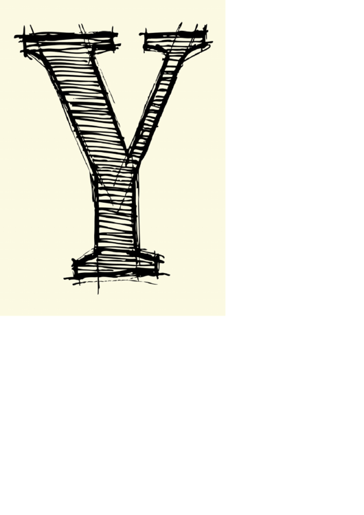 Letter Y Template