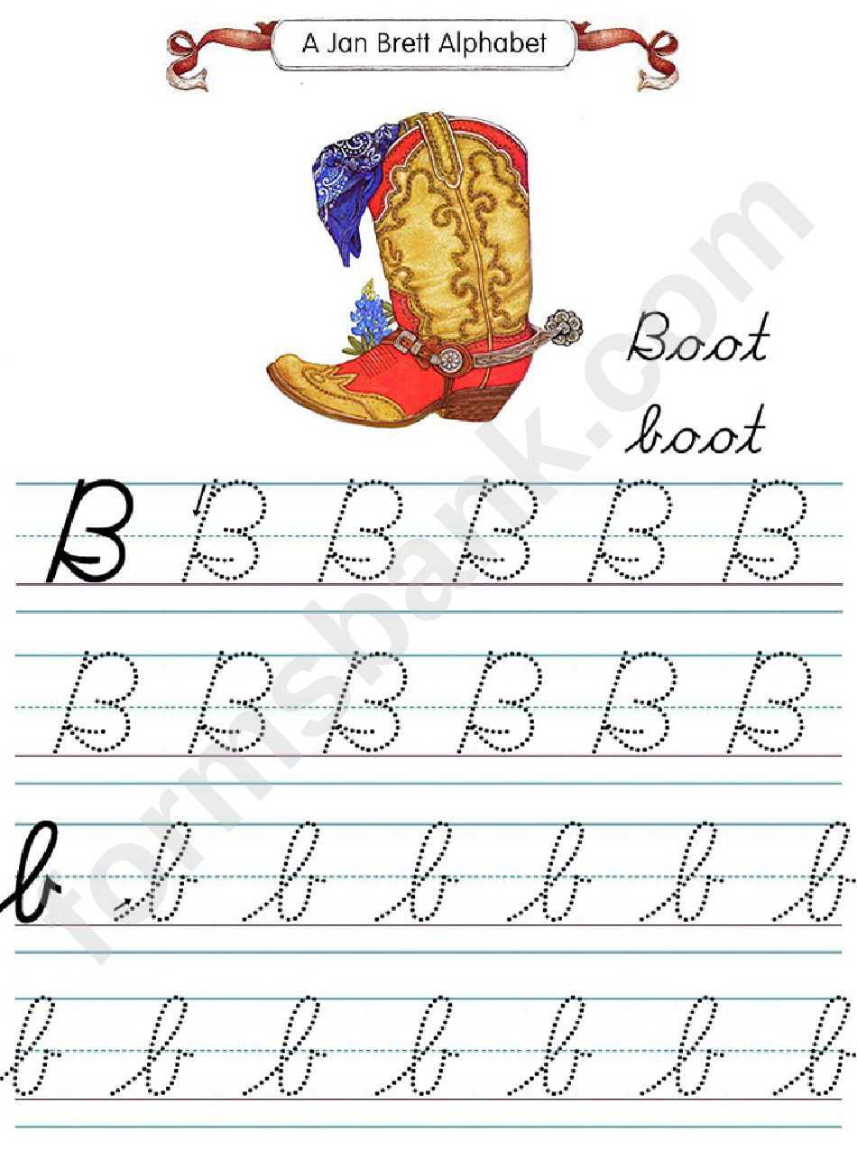 Jan Brett Alphabet Letter B