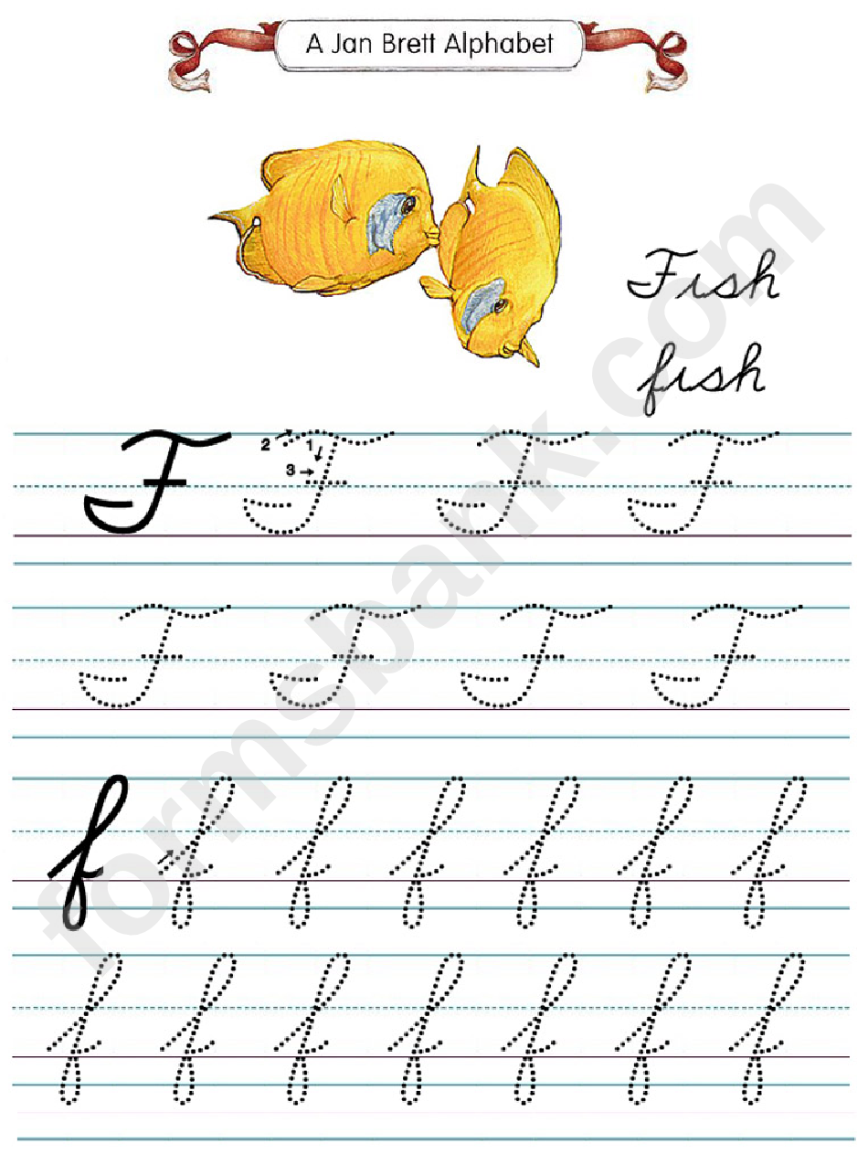 Jan Brett Alphabet Letter F