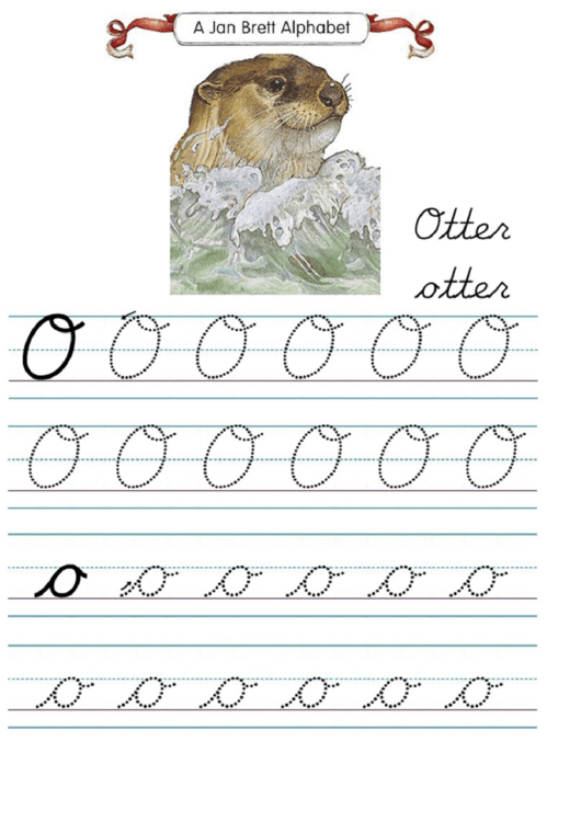 Jan Brett Alphabet Letter O Printable pdf