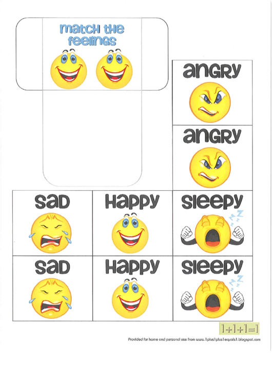 Feelings Chart Printable pdf