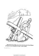 Christian Easter Coloring Sheet