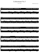 Piano Sheet Music - Liebestraum No.3 Easy