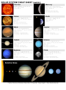 Solar System Summary Sheet