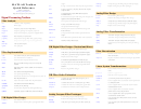 Matlab Toolbox Quick Reference Printable pdf