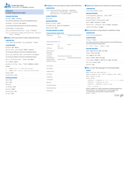 Google App Engine Python Sdk Printable pdf
