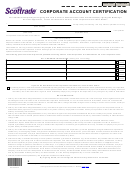 Corporate Account Certification Form