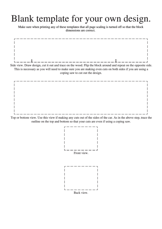 Pinewood Derby Templates Printable pdf