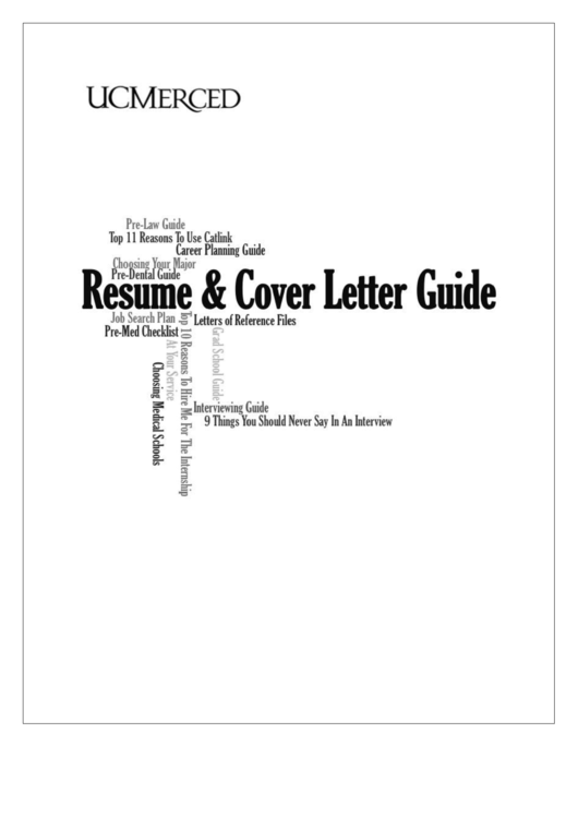 Resume And Cover Letter Samples Printable pdf