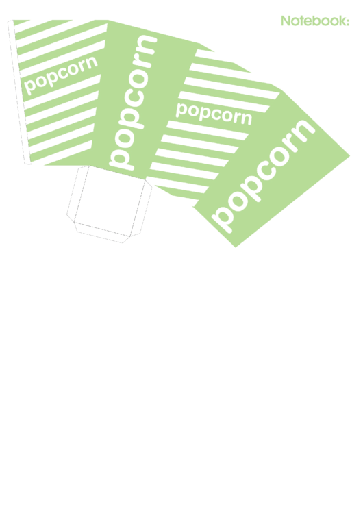 Light Green Popcorn Holder Template