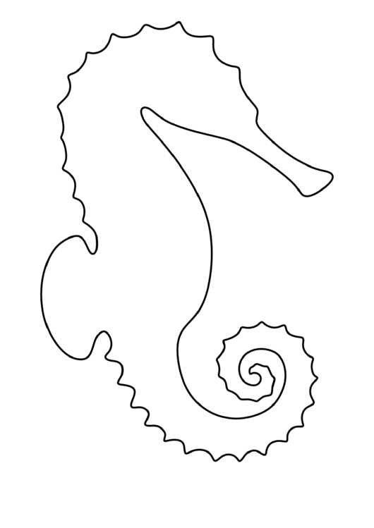 Seahorse Pattern Printable pdf