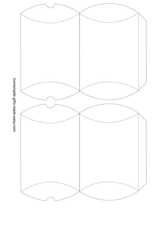 Pillow Box Template Printable pdf