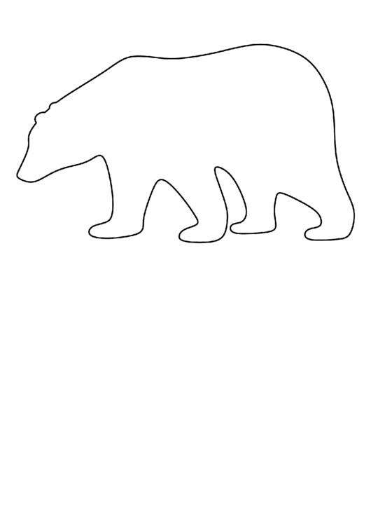 Printable Bear Pattern