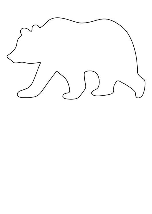 Grizzly Bear Pattern Printable pdf