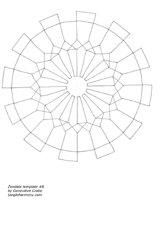 Mandala Template Printable pdf