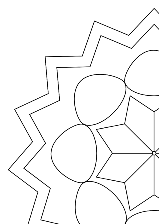 Mandala Template printable pdf download