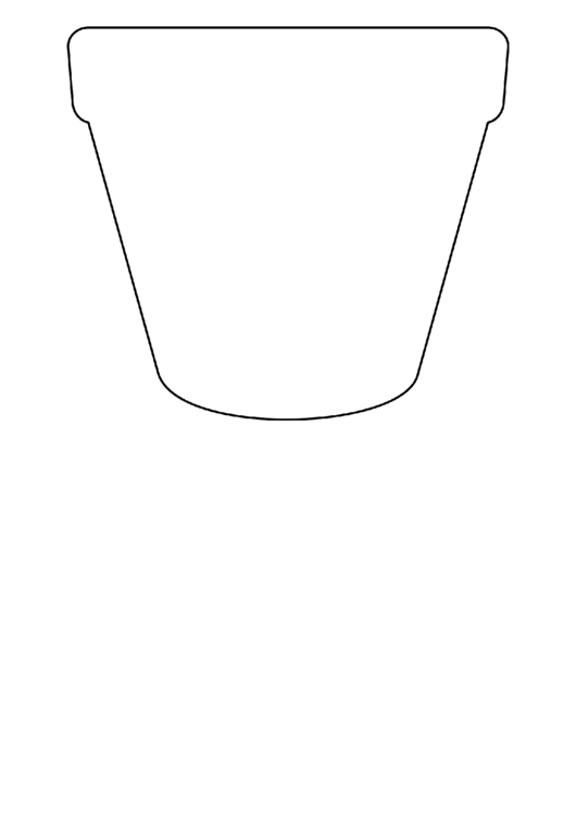 Flower Pot Pattern Template