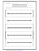Mixed Numbers In A Number Line Sheet Worksheet