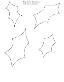 Holly Leaves Template