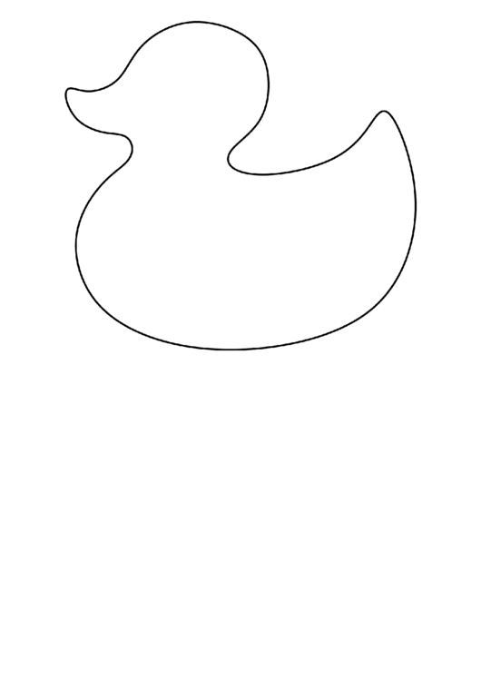 Duck Template printable pdf download