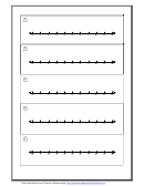 Number Line Templates 5 Per Page - 0-10
