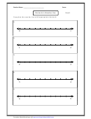 Basic Decimals In Number Line Sheets Worksheet