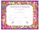 Certificate Of Marriage