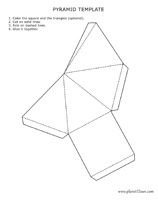 Pyramid Template Printable pdf
