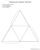 Triangular Pyramid Template