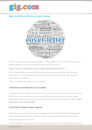 How To Write A Winning Cover Letter