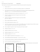Exponential Form Worksheet