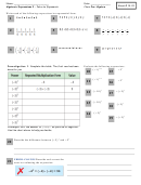 Exponential Form Worksheet