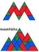 Mountains Pattern Block Templates