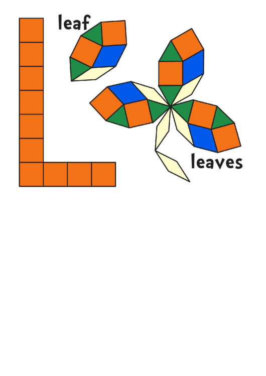 Leaf, Leaves Pattern Block Templates Printable pdf
