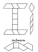 Inchworm Pattern Block Templates