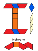 Inchworm Pattern Block Templates