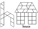 House Pattern Block Templates