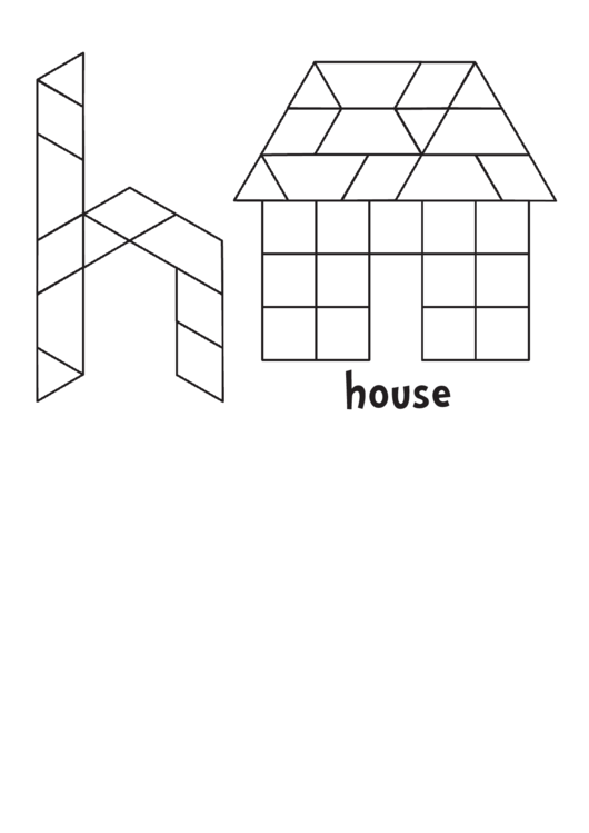 House Pattern Block Templates Printable pdf