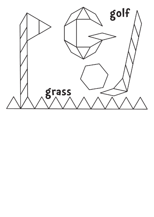 Golf Grass Pattern Block Templates Printable pdf