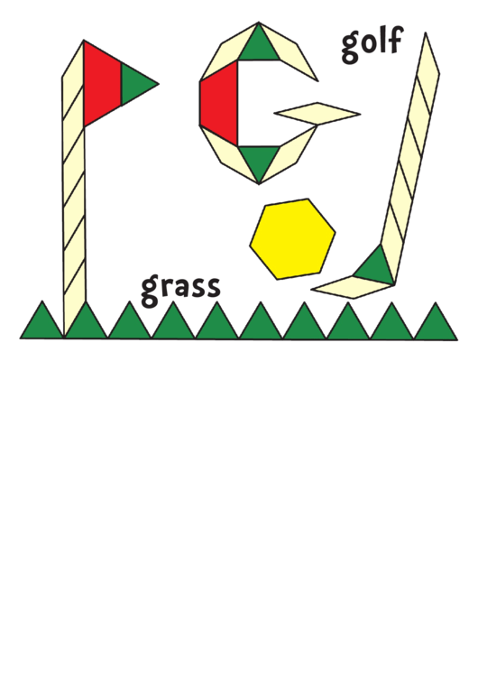 Grass, Golf Pattern Block Templates Printable pdf