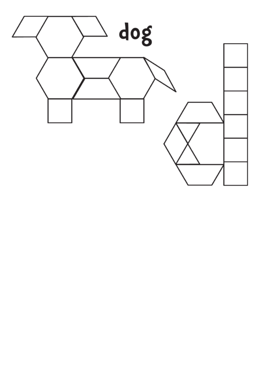 Dog Pattern Block Templates Printable pdf